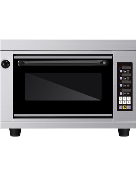 Commercial Electric Deck Combi Oven with Steam 350°c | Stalwart DA-KNGKPZ120M