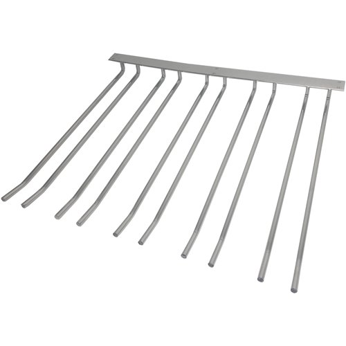 Wine Glass Rack Silver Ceiling mounted Length 300mm 15 wine glasses | Stalwart DA-WGB58500300S