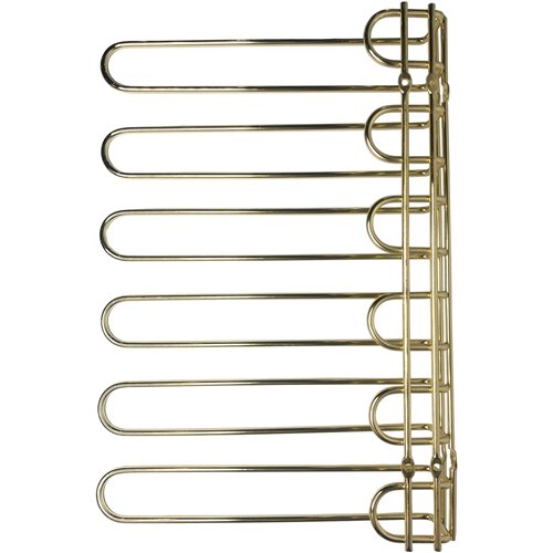 Wine Glass Rack Gold Ceiling mounted Length 450mm 20 wine glasses | Stalwart DA-WGR5G