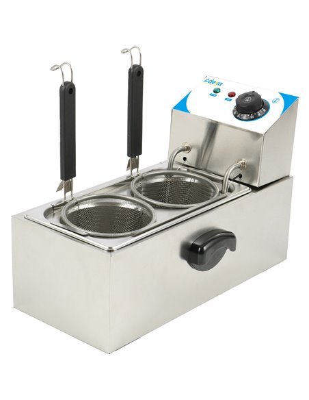 Commercial Pasta boiler Electric 2 baskets 4 litres Table top | Stalwart DA-PCM4L