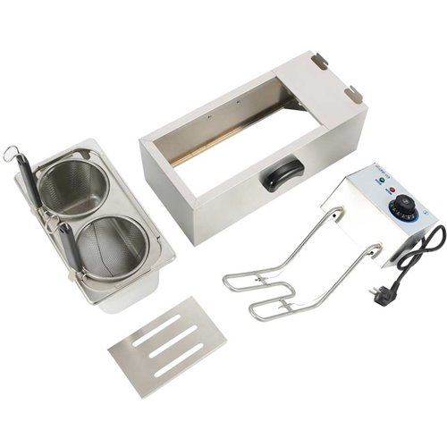 Commercial Pasta boiler Electric 2 baskets 4 litres Table top | Stalwart DA-PCM4L