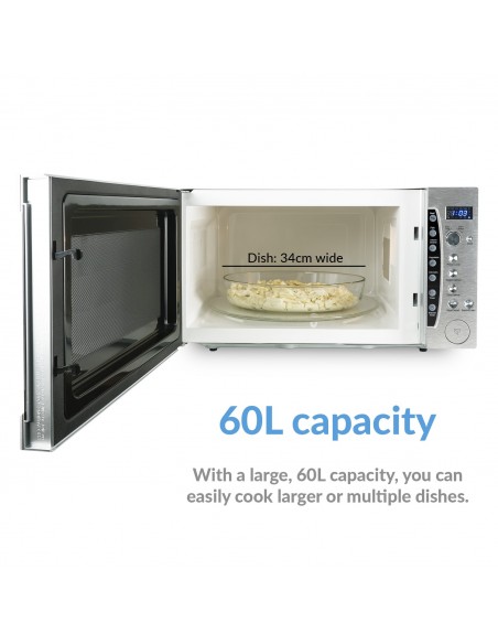 60 Ltr Commercial Microwave Oven 1200W with Humidity Sensor 60 Litre | Stalwart