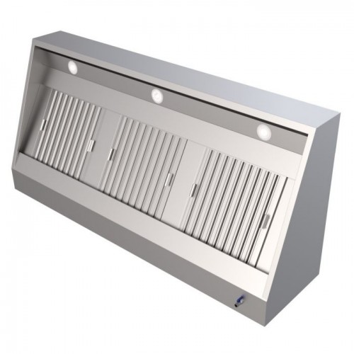 2400mm Wide Extraction Canopy Hood x...