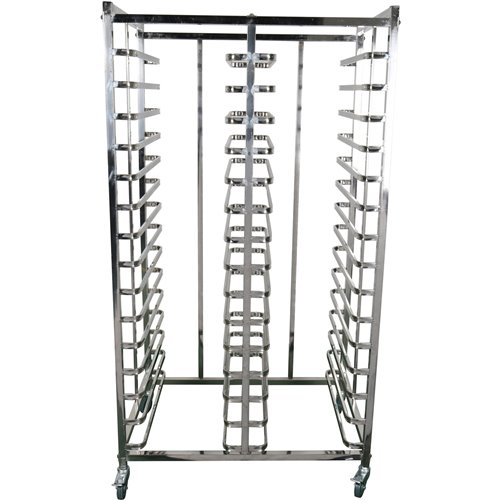 Economic Design Rack Trolley Dual Row 2x15 Tiers for 600x400mm Sheet Pans | Stalwart DA-ERT6415X2