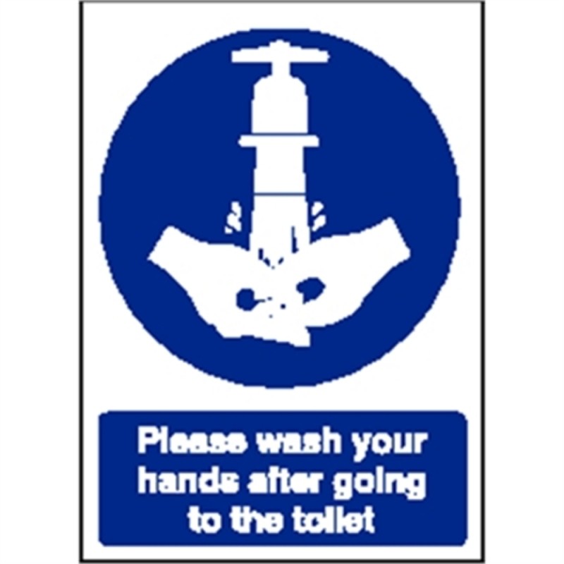 Vogue Now Wash Your Hands Sign W187 Next Day Catering