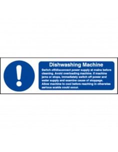 Dishwasher Machine Safety Sign