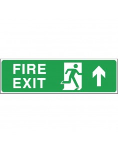 Fire Exit Arrow Up Sign