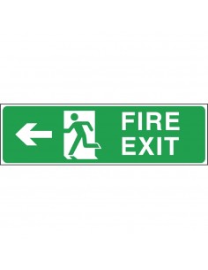 Fire Exit Arrow Left Sign