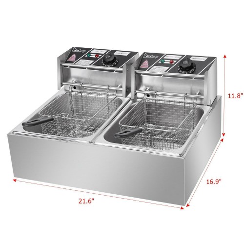 A-Grade Double Fryer 2 x 9 Litre...