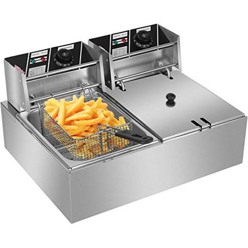 Double Fryer 2 x 10 Litre Commercial Twin Fryer King by Stalwart