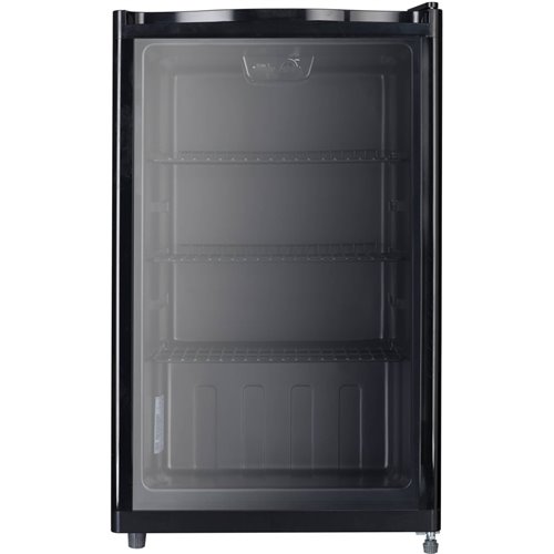 99lt Beer bottle cooler Glass door Black | Stalwart DA-AX108BVC 