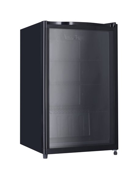 99lt Beer bottle cooler Glass door Black | Stalwart DA-AX108BVC 