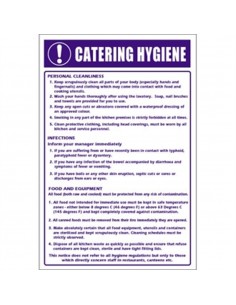 Catering Hygiene Guidelines Sign