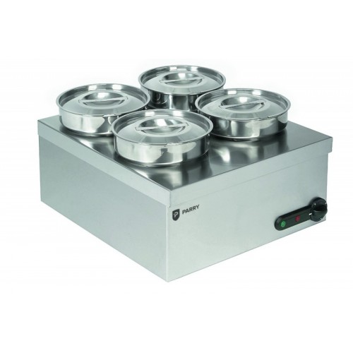 Parry 3015 4 Pot Electric Wet Heat Bain Marie