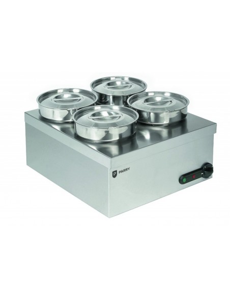 Parry 3015 4 Pot Electric Wet Heat Bain Marie