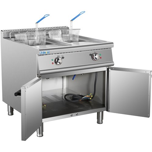 Commercial Fryer Twin Tank Electric 46 litre 24kW Freestanding | Stalwart DA-HEF708