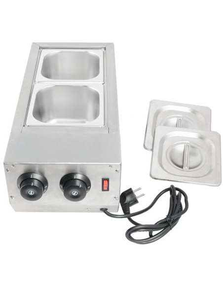 Commercial Chocolate Melter Double Pan 1.0kW | Stalwart DA-HW22