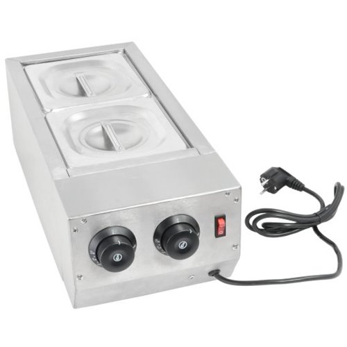 Commercial Chocolate Melter Double Pan 1.0kW | Stalwart DA-HW22