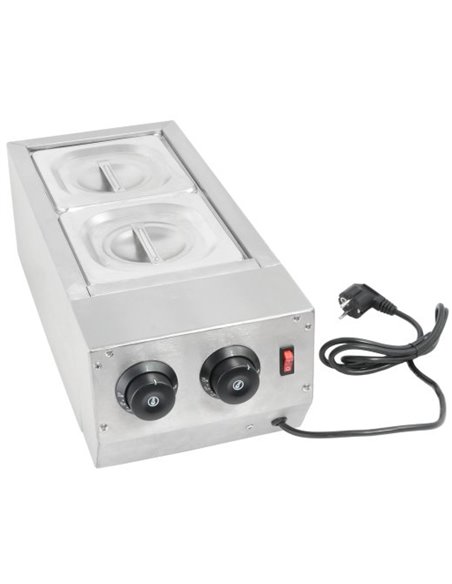Commercial Chocolate Melter Double Pan 1.0kW | Stalwart DA-HW22