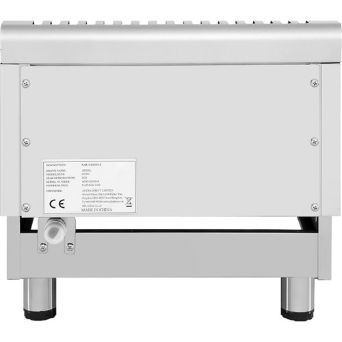 Commercial Gas Griddle Smooth plate 1 zone 3kW Countertop | DA-GG360