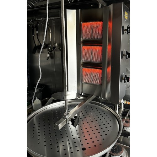 Commercial Gyros Kebab grill Gas 3...