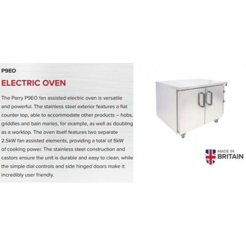 Parry P9EO Fan Assisted electric Oven...