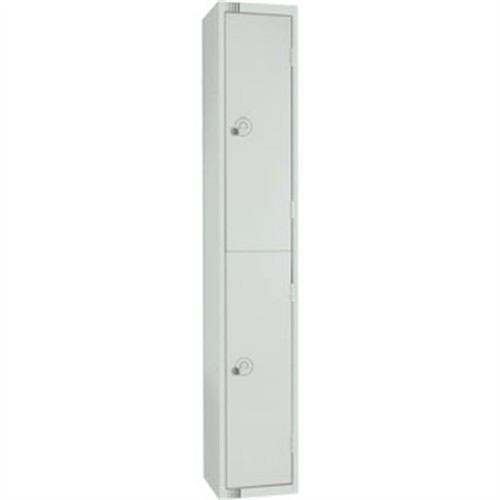Two Door Locker Mid Grey Padlock