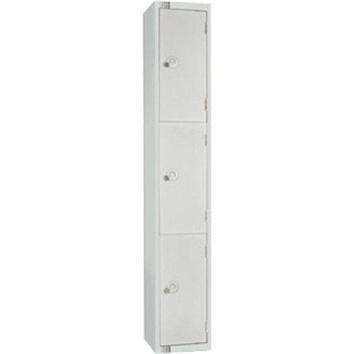 Three Door Locker Mid Grey Padlock