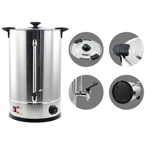 Commercial Water Boiler Double wall 10 litres Stainless steel | Stalwart DA-VICWBW10