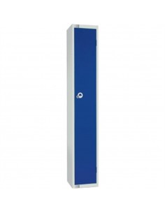 Single Door Locker with Sloping Top Blue Camlock