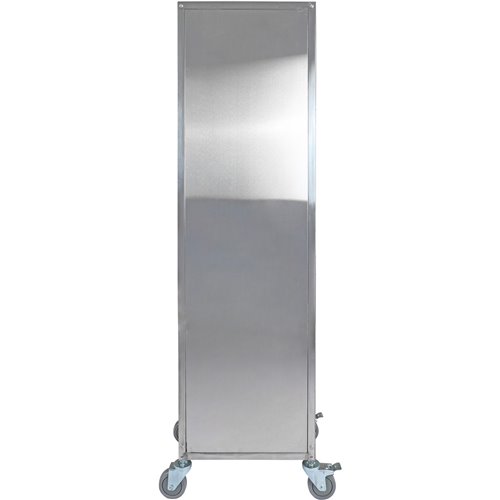 10 tier Rack/Tray/Pan Trolley for width 310-350mm Covered sides Stainless Steel  | Stalwart DA-PT10P