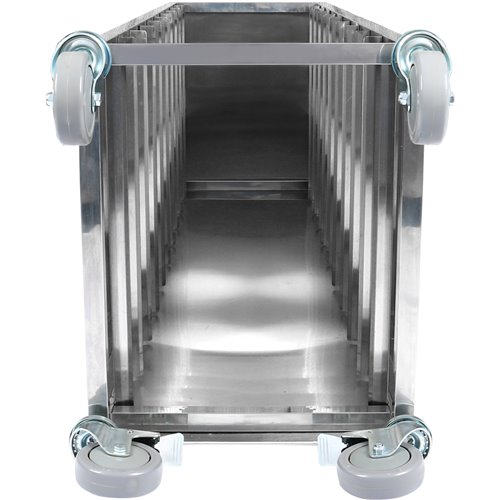 10 tier Rack/Tray/Pan Trolley for width 310-350mm Covered sides Stainless Steel  | Stalwart DA-PT10P