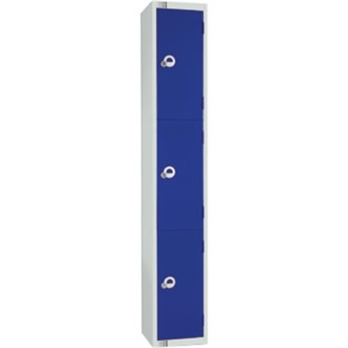 Three Door Locker Blue Camlock