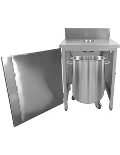 Commercial Waste Bin Cabinet Stainless steel | Stalwart DA-WRSA7070H 2