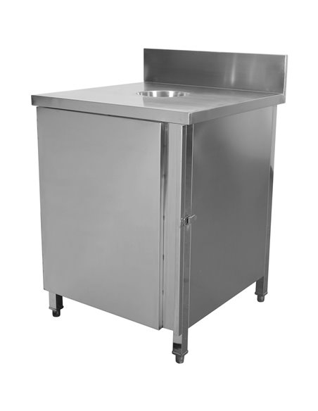 Commercial Waste Bin Cabinet Stainless steel | Stalwart DA-WRSA7070H
