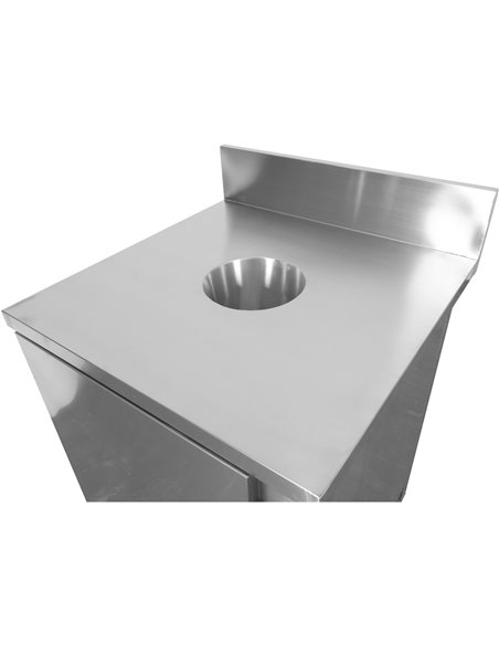 Commercial Waste Bin Cabinet Stainless steel | Stalwart DA-WRSA7070H