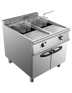 Commercial Electric Fryer Double Tank 2x28 litres | Stalwart DA-HEF908A 2