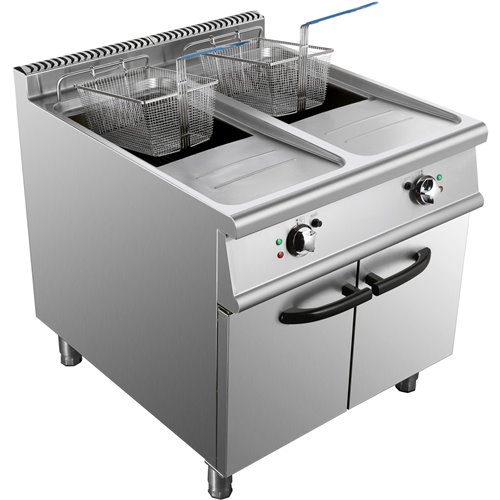 Commercial Electric Fryer Double Tank 2x28 litres | Stalwart DA-HEF908A