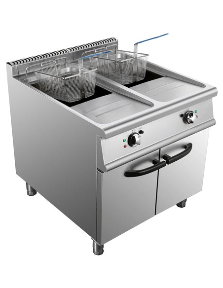 Commercial Electric Fryer Double Tank 2x28 litres | Stalwart DA-HEF908A
