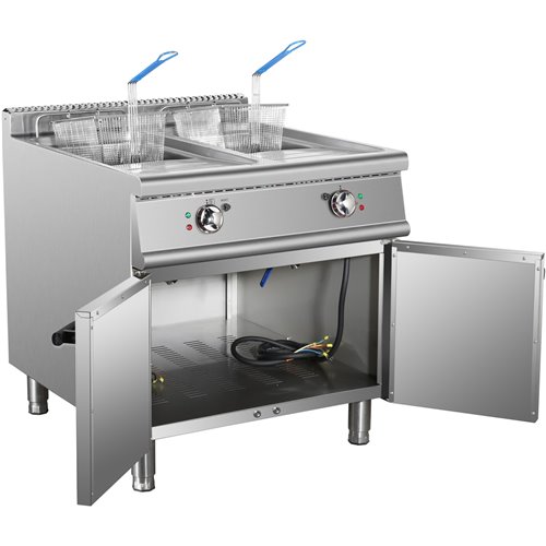 Commercial Electric Fryer Double Tank 2x28 litres | Stalwart DA-HEF908A