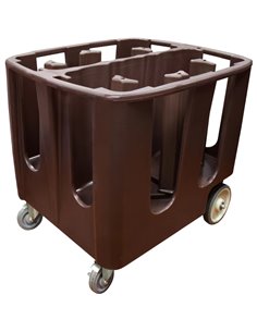 Commercial Plate Trolley 300 plates 6 stacks 930x720x800mm | Stalwart DA-WHJCDC240