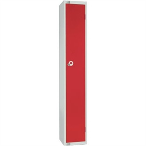 Single Door Locker Red Door 300mm