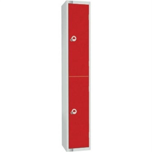 Two Door Locker Red Camlock