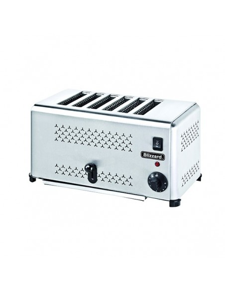 BLIZZARD B6ST Stainless Steel 6 Slot Toaster 2500W