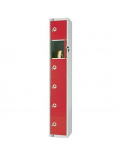 Six Door Locker Red Camlock