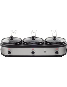 Ceramic Pot Slow Cooker 3x2.5 litres | DA-NSC325