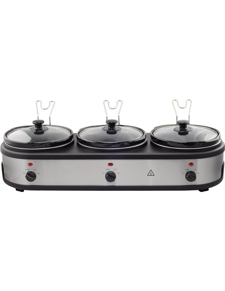 Ceramic Pot Slow Cooker 3x2.5 litres | DA-NSC325