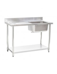Connecta Single Sink Unit - Left Hand Drain -1000mm
