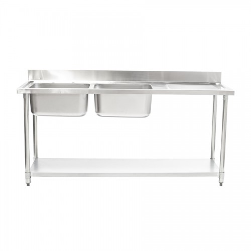 Connecta Double Sink Unit - Right Hand Drain -1500mm