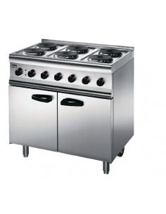 Lincat Silverlink 600 ESLR9C 6 Plate Electric Range Castors At Rear 2
